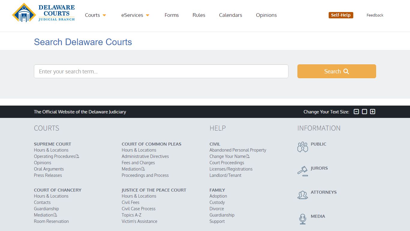 Search Delaware Courts